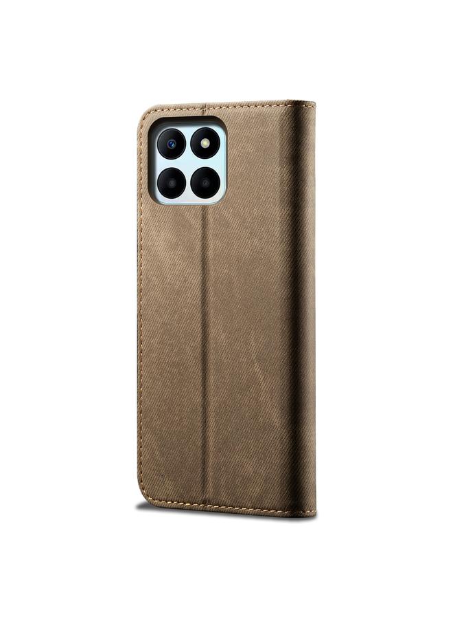 زبون جراب هاتف Honor X6A من الجلد المنفوخ بنسيج الدنيم - Image 3