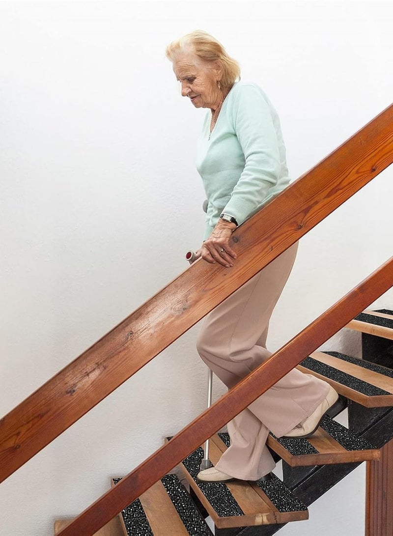 شريط مانع للانزلاق بمقاس 2  بوصه × 5 متر (أسود)  ذاتي الالتصاق، PVC، لتأمين الأرضيات والسلالم. - Image 2