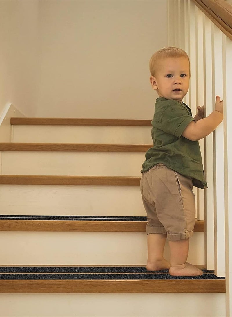 شريط مانع للانزلاق بمقاس 2  بوصه × 5 متر (أسود)  ذاتي الالتصاق، PVC، لتأمين الأرضيات والسلالم. - Image 3