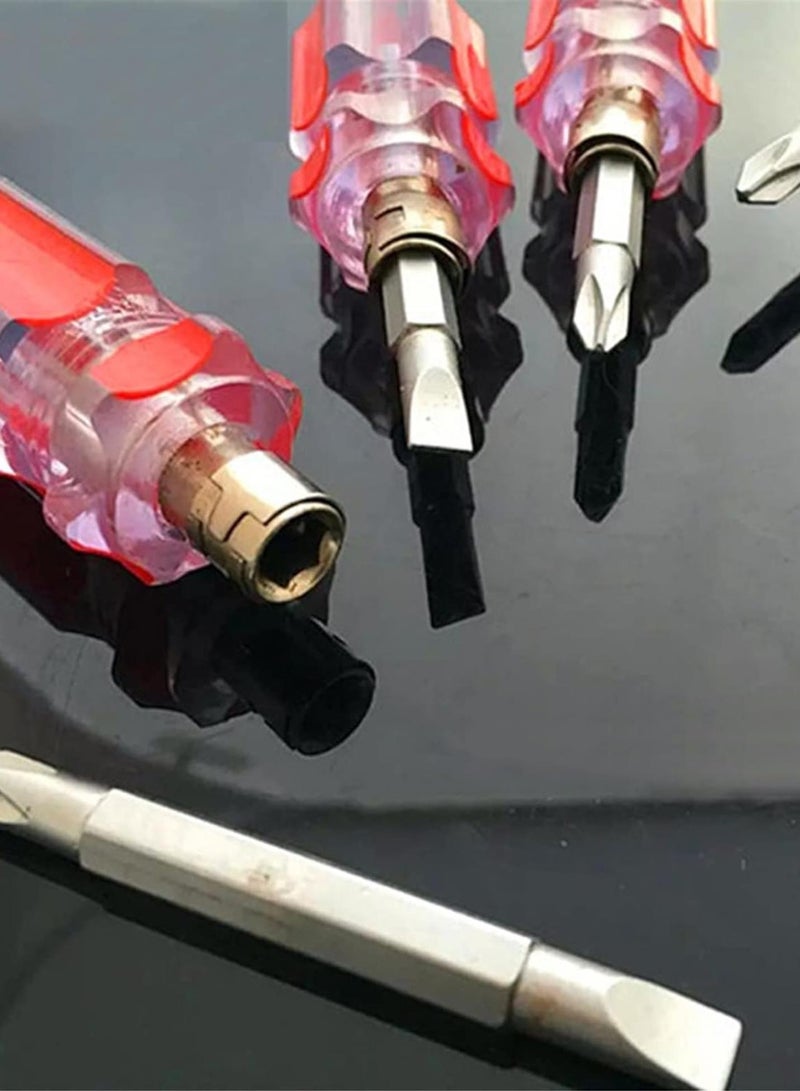 GGOOT Dual-purpose Screwdriver Telescopic Screwdriver Cross Ratchet Screw Manual Hardware Tools Hand tool accessories  - Image 3