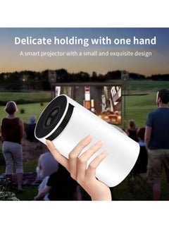 ELTRAZONE Outdoor & Home 4K Mini Projector: 1280P Portable Projector with Auto Keystone for Phone/TV Stick/Laptop (White)  - Image 4