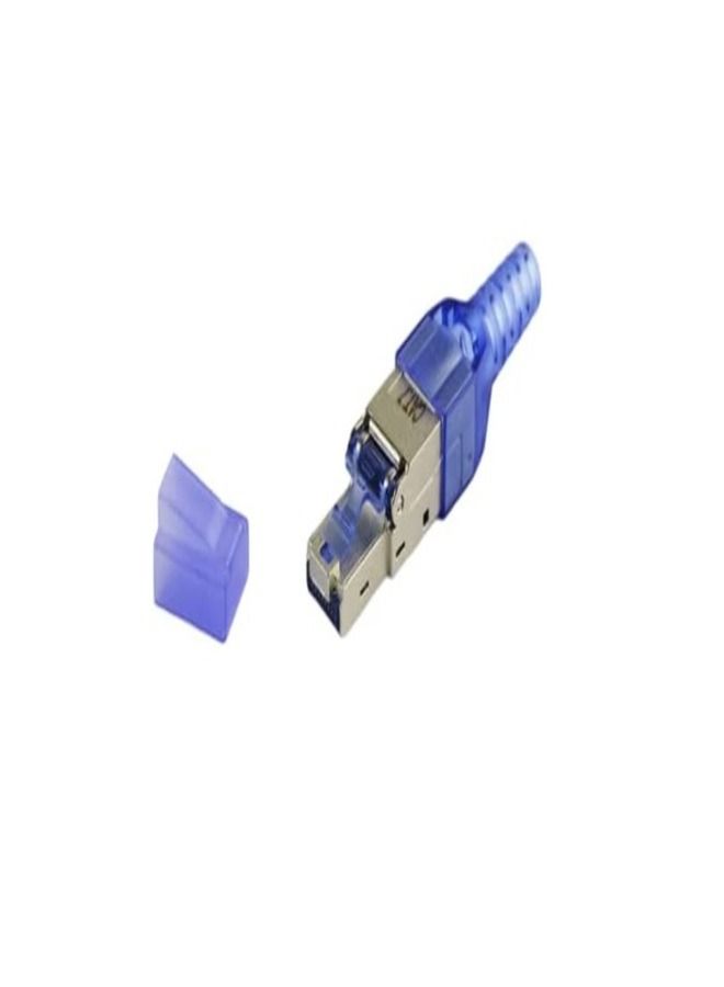 DKURVE Cat7 Rj45 Connector Ethernet Plug Adapter Tool-Free Crimping Shielded Crystal Head Network Ethernet Cable Plug pack of 2  - Image 1