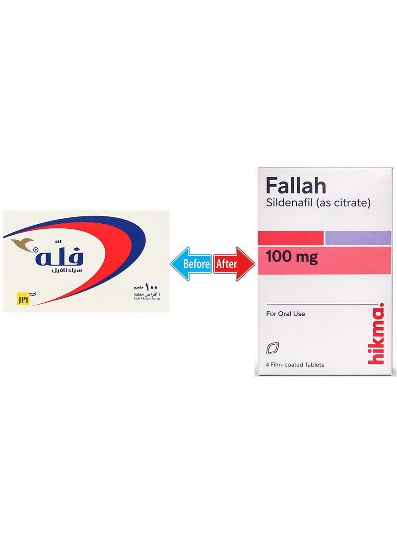 HIKMA FALLAH 100MG 4TAB - Image 1