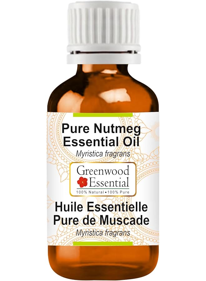 erorex Pure Nutmeg Essential Oil Myristica Fragrans Steam Distilled 15Ml 0.50 Oz - Image 1