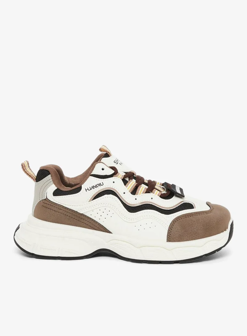 ستايلي سنيكرز نسائي بني برباط سميك