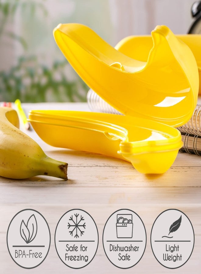 Crystalia Banana Case 23 cm, 2 Packs, Reusable Premium Quality Protector, 100% BPA-Free Banana Saver Case, Dishwasher Safe, Fruit Keep Fresh Container - Image 3