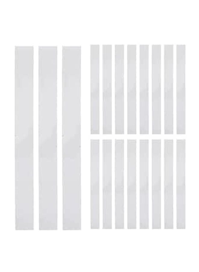 Reflective Tachometer Tape Strips High Visibility Self Adhesive 20 Pieces Black - Image 1