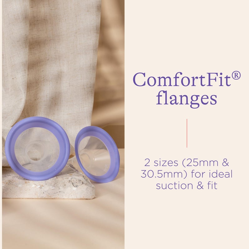 Lansinoh Manual Breast Pump, Hand Pump with Comfortable Flange, Includes 5oz Baby Bottle with Slow Flow Nipple, Breastfeeding Essentials - Image 3