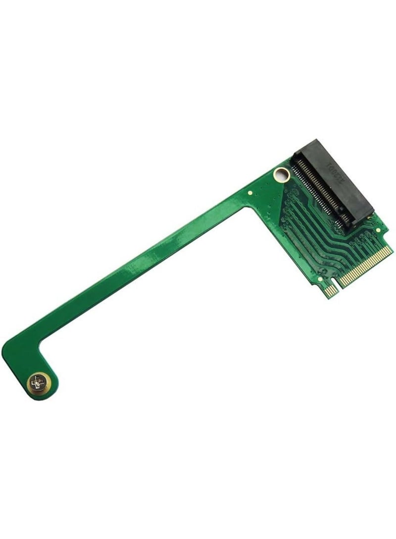 Rog Ally Handheld M.2 SSD Adapter, 90 Degree 2230 to 2280 NVMe M-Key 5Pin PCIe 4.0 SSD Expansion Upgrade Converter Board, Green - Image 2