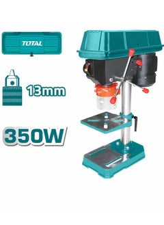 TOTAL TOTAL 350W Press Drill 13mm – Adjustable Working Table, 5 Spindle Speed Settings, Max Drilling Capacity 13mm, for Home & DIY Projects  - Image 1
