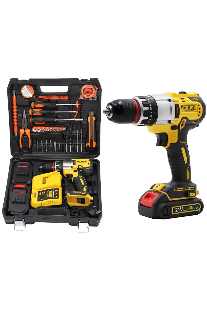 De Bolt Cordless Drill 21 Volt Battery With 13mm Steel Head And Speed Control - Image 1