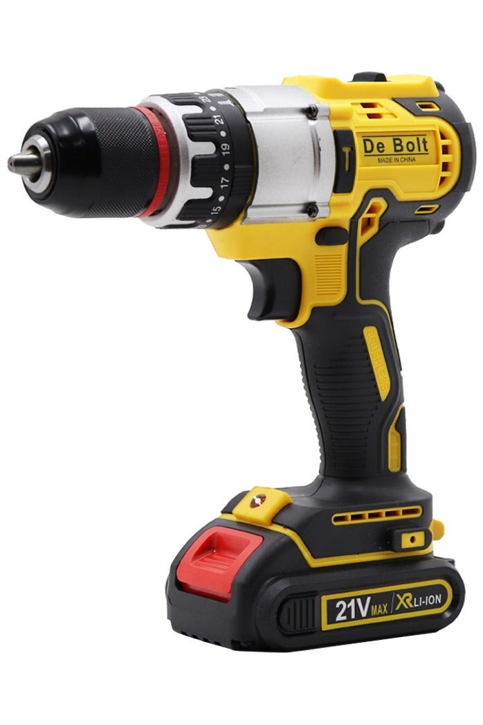 De Bolt Cordless Drill 21 Volt Battery With 13mm Steel Head And Speed Control - Image 4