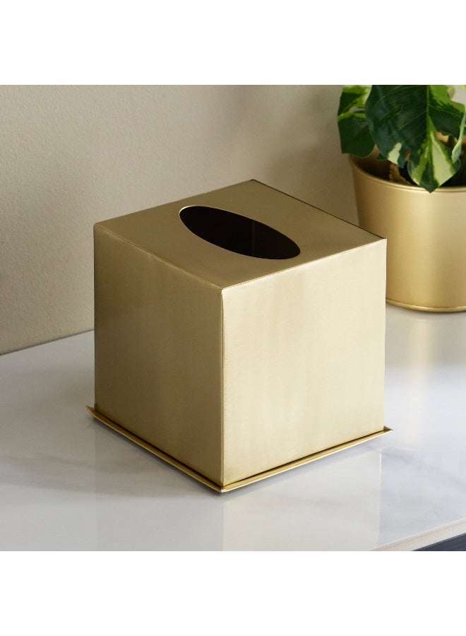 Home Box Verve Metal Tissue Holder 14x14x13.5cm - Image 1