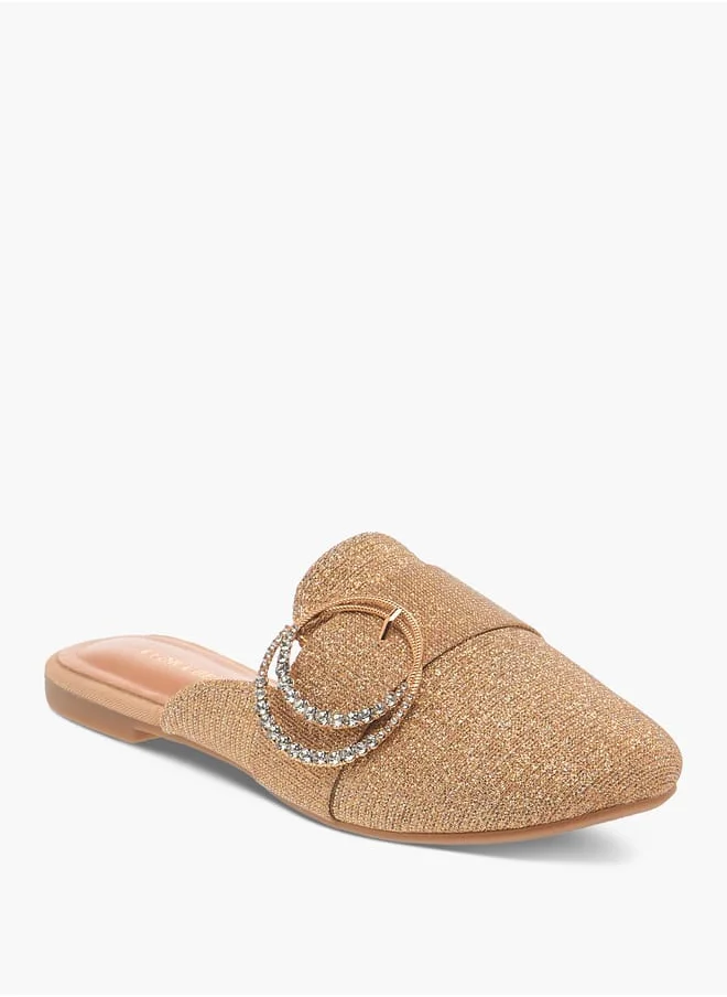 فلورا بيلا من شو إكسبرس Girls Embellished Slip-On Mules