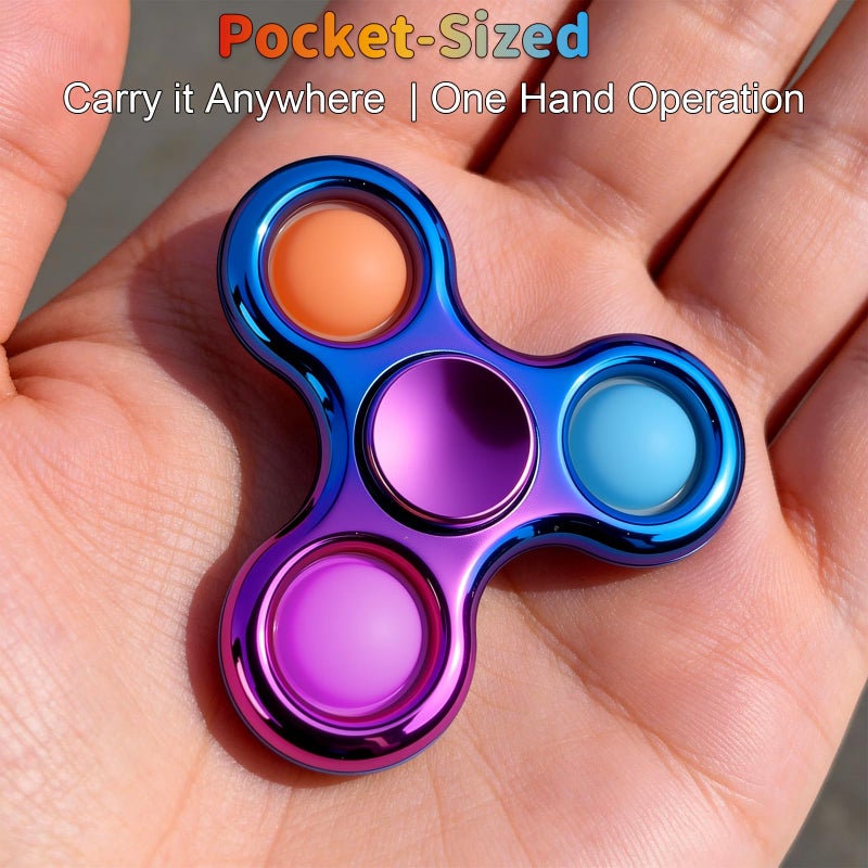 Figrol Fidget Toys 3 Pack,Pop Fidget Spinner for Kids & Adults Relieves Stress and Calm Down,Sensory Toys for Kids with Autism ADHD Toy - Image 5