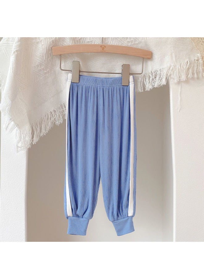 Children's Anti-mosquito Pants Summer Thin Ice Silk Sports Pants Boys Baby Western Style Toe Pants Tide