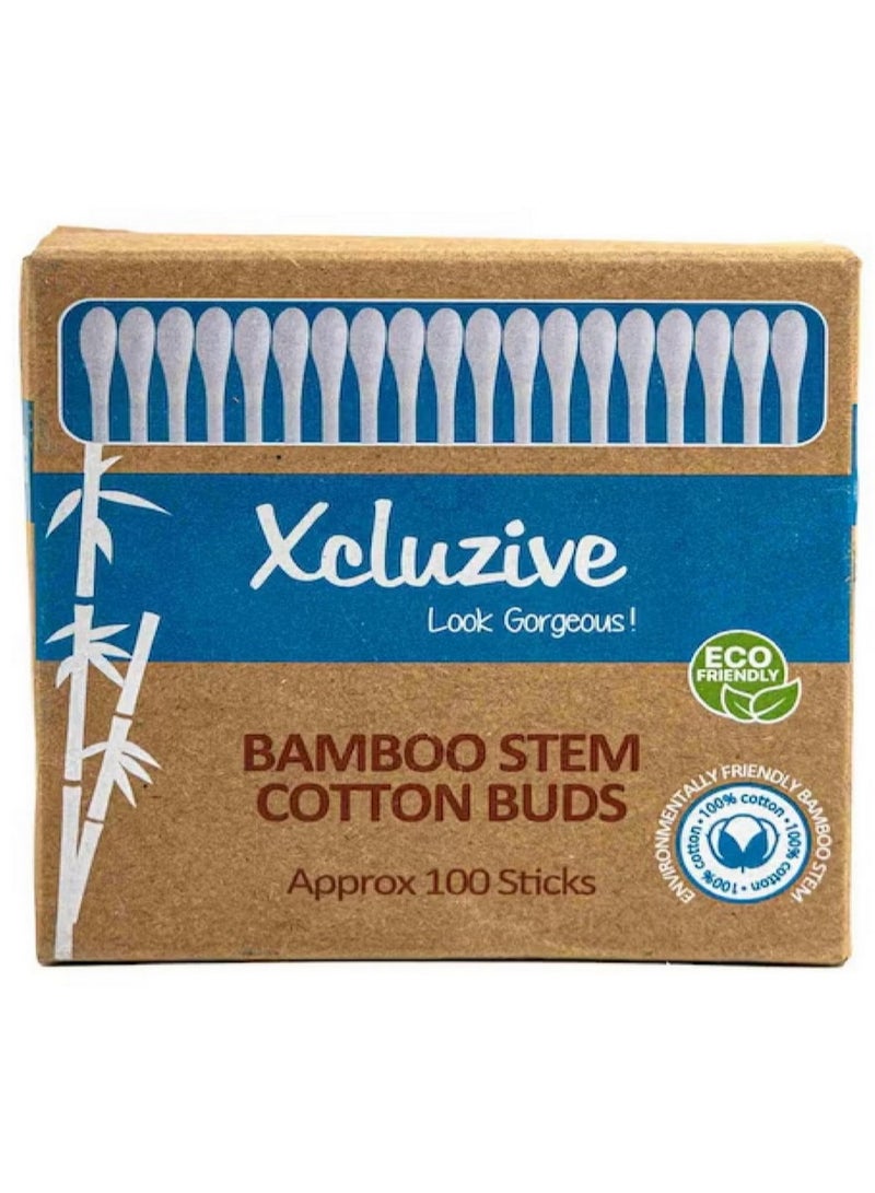 Xcluzive Bamboo Stem Ear Buds Approx 100 Sticks - Image 1