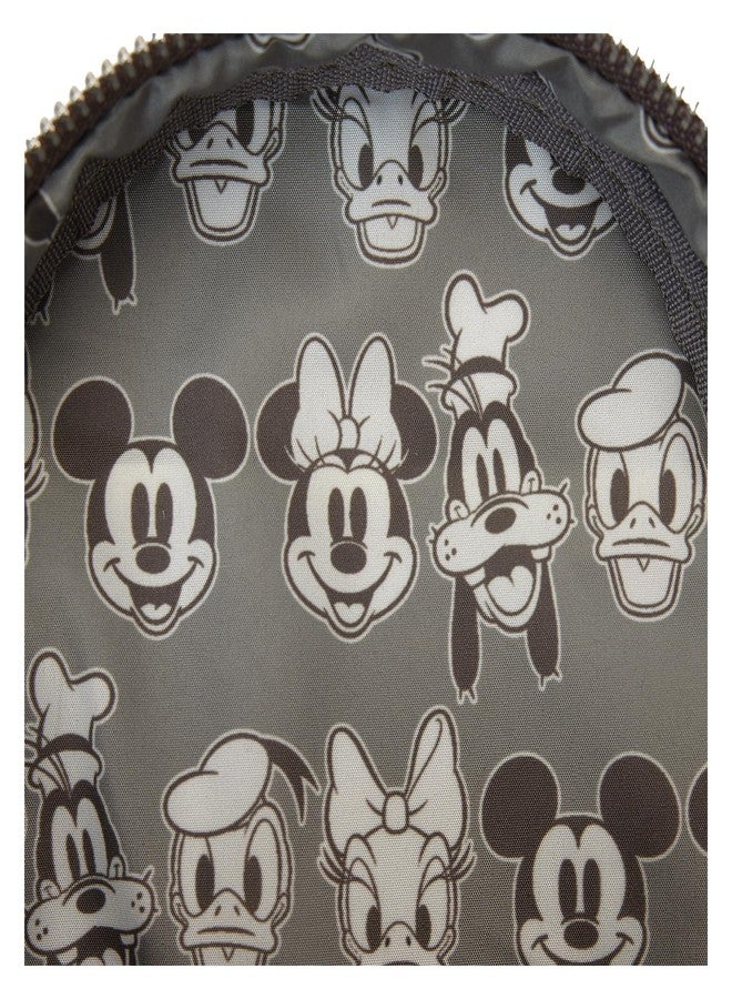 Loungefly Disney Mickey and Friends Faux Leather and Canvas Water Bottle Crossbody Bag - Image 5
