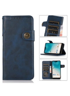 Generic Case Cover For Samsung Galaxy A82 5G / Quantum 2 KHAZNEH Dual-Splicing Cowhide Texture Horizontal Flip Leather Case with Holder & Card Slots & Wallet & Lanyard Blue 
