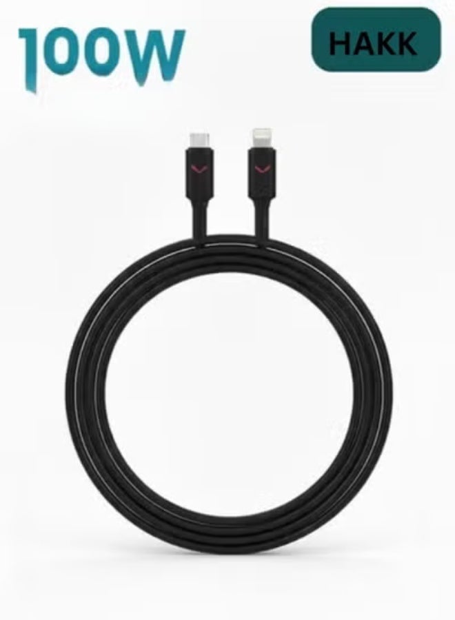 HAKK USB-C to Lightning Fast Charging Cable 1M | MFi Certified PD Power Delivery | High-Speed Data & Charging Cable for iPhone 13, 12, 11, XR, XS, iPad & Lightning Devices - Image 1