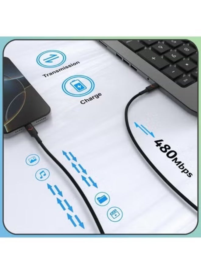 HAKK USB-C to Lightning Fast Charging Cable 1M | MFi Certified PD Power Delivery | High-Speed Data & Charging Cable for iPhone 13, 12, 11, XR, XS, iPad & Lightning Devices - Image 5