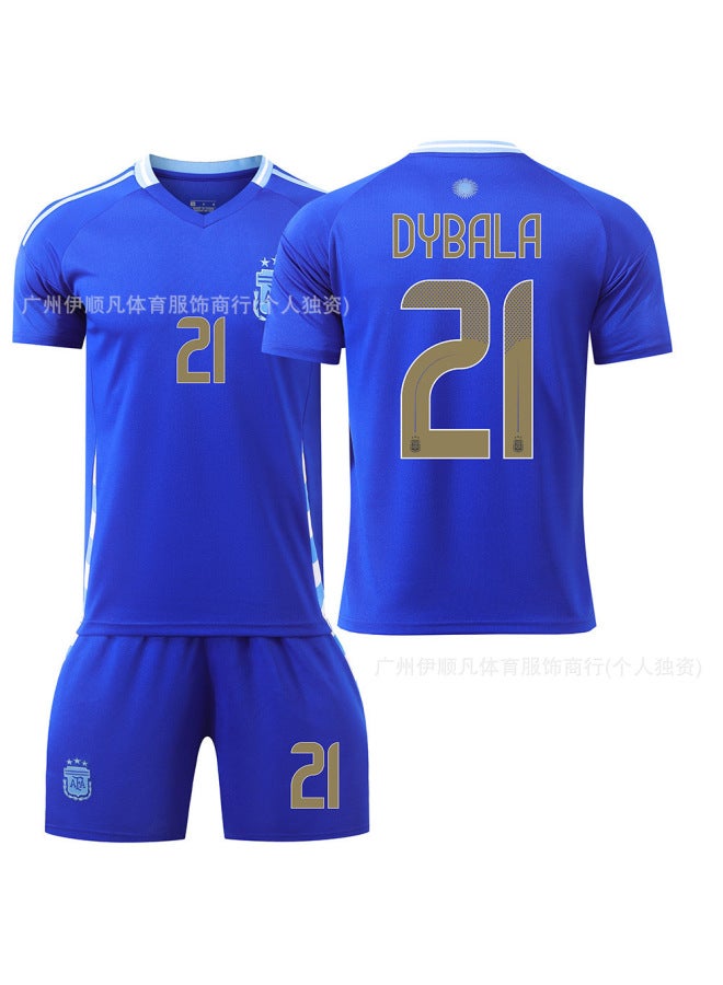 Away Star 21 B Goods Argentina Argentinean Home And Away America's Cup No. 10 Messi Samsung Children's Adult Football Uniform