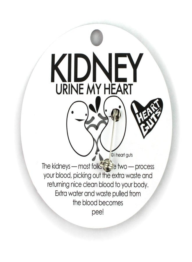 I Heart Guts Kidney Enamel Pin - Kidney Surgery Recovery, Renal Health Awareness, Dialysis & Transplant Support, Nephrologist Gift, CKD Awareness, Kidney Disease Fighter, Get Well Present - Image 5