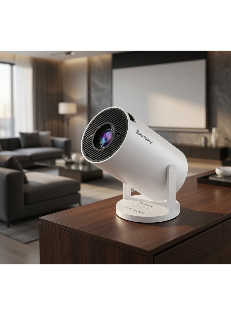 Smartbarry HT5 Portable Smart Projector with Native HD Display, 4K HDR Video Support, Android Smart System, 5G WiFi, Auto Keystone Correction, Built-In Speaker, Remote Control for Home Theater, Movies & Entertainment - Image 5