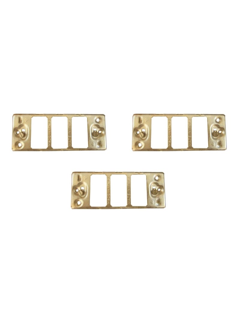 Metal electrical chassis for regular switches and sockets - for installation on the Magic Box - high-quality and durable iron material (3 pieces) - Image 1