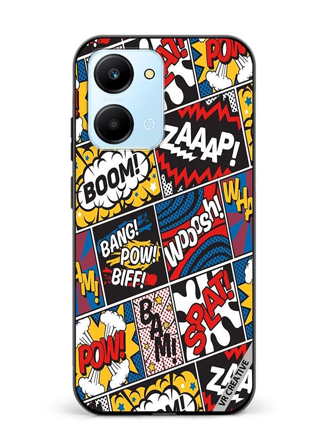 VR CREATIVE Protective Case Cover For Honor Play7T Pop Art Design Multicolour - Image 1
