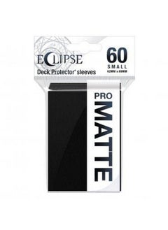 Ultra Pro Ultra Pro Eclipse Matte Small Sleeves 60 Count (Jet Black) Protect All Your Gaming Cards Sports Cards And Collectible Cards With Ultra Pro'S Chromafusion Technology  - Image 1