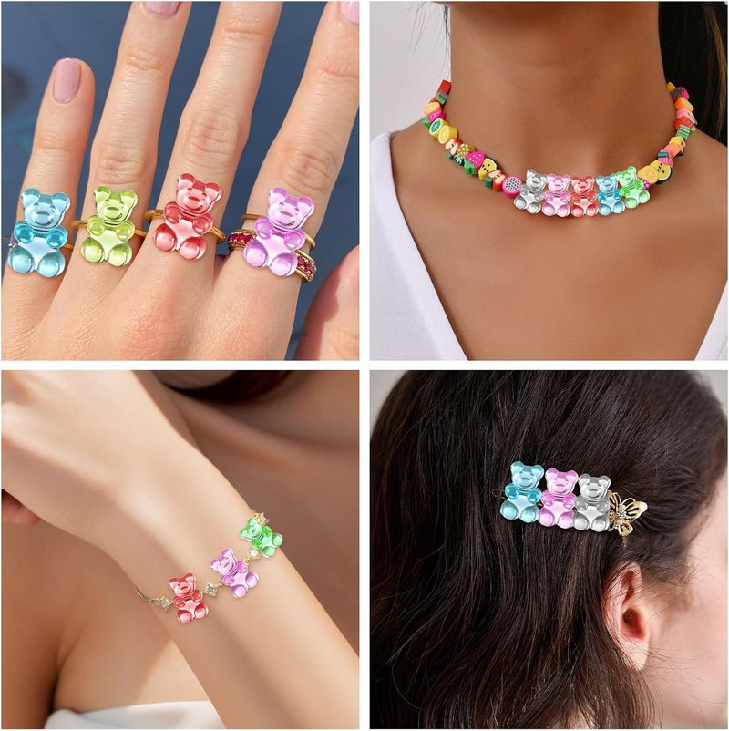 Tmtains Slime Charms Kawaii Resin Charms 3D Cute Nail Charm Mini Flatback Luminous Animal Charm Bulk Resin Jewelry Making Turtle Embellishments Supplies for Cell Phone Scrapbooking DIY Crafts - Image 5