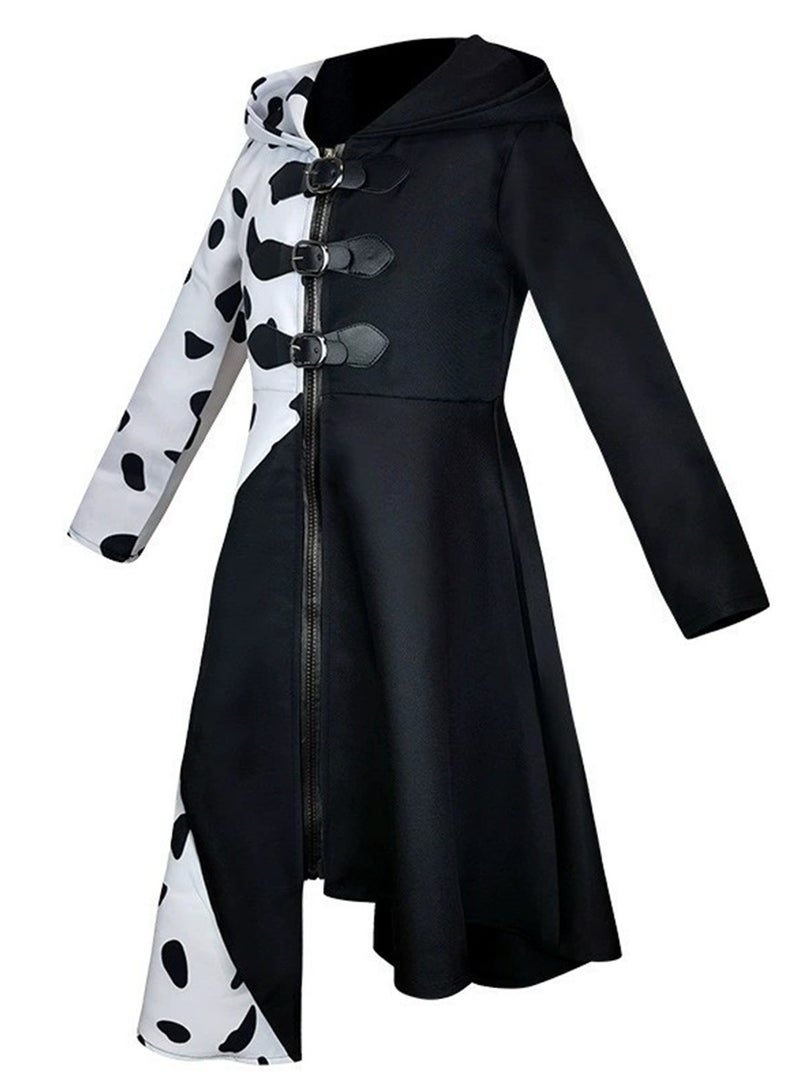 Children's Costume Movie 101 Loyal Dog Black and White Witch Cosplay Dress Stage Performance Costume - Image 3