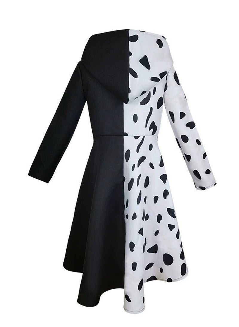 Children's Costume Movie 101 Loyal Dog Black and White Witch Cosplay Dress Stage Performance Costume - Image 4