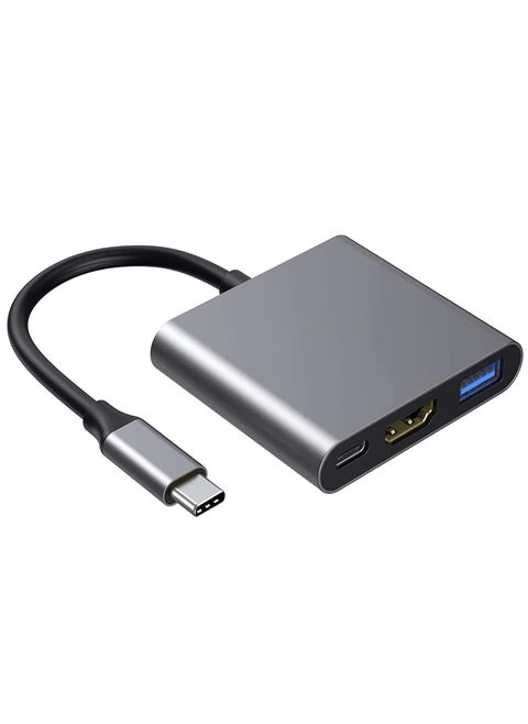 محول 3 في 1 من نوع HUB TYPE-C TP HDTV عالي الوضوح + USB 3.0 + Type-C(PD)