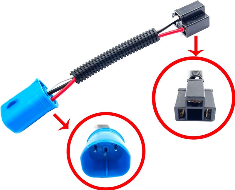 Bstenky 4 Pcs 9007 to H4 Headlight Wiring Harness - Image 2