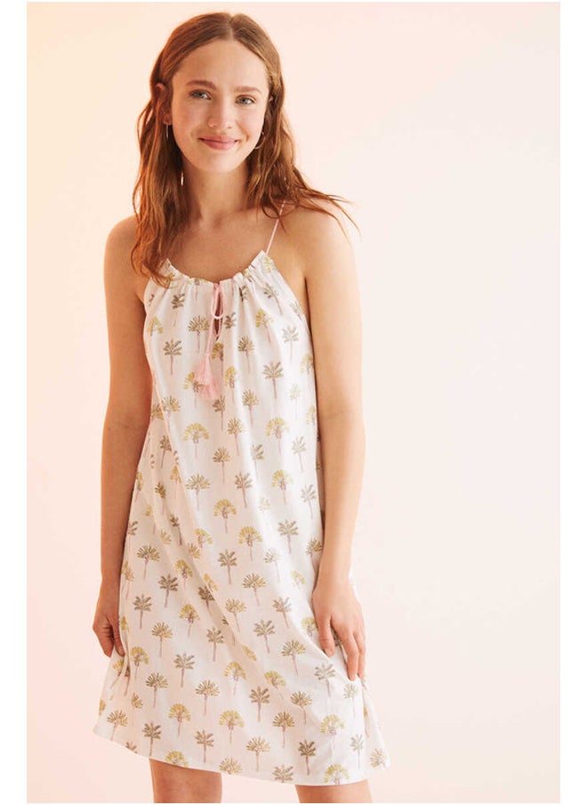 women'secret - Short nightgown with rope straps - Image 1