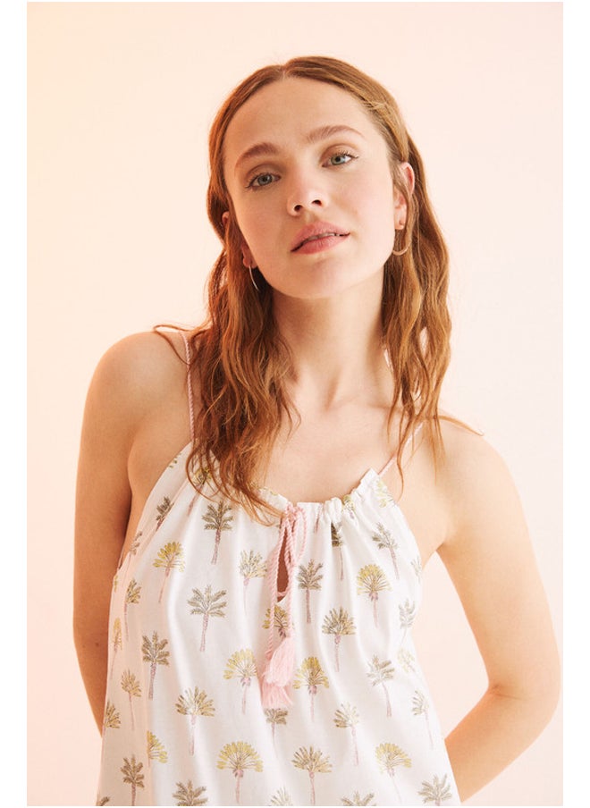 women'secret - Short nightgown with rope straps - Image 1