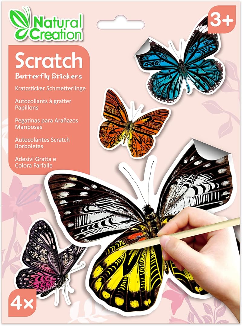 Natural Creation Scratch Sticker Butterfly