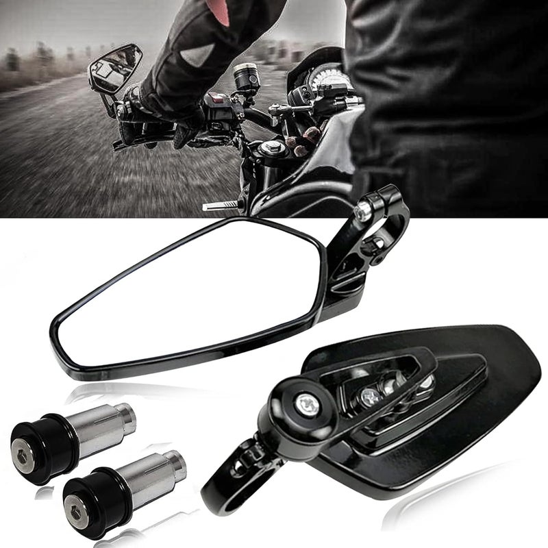 DREAMIZER CNC Rearview Motorcycle Mirrors for Honda and Yamaha Models - Image 1