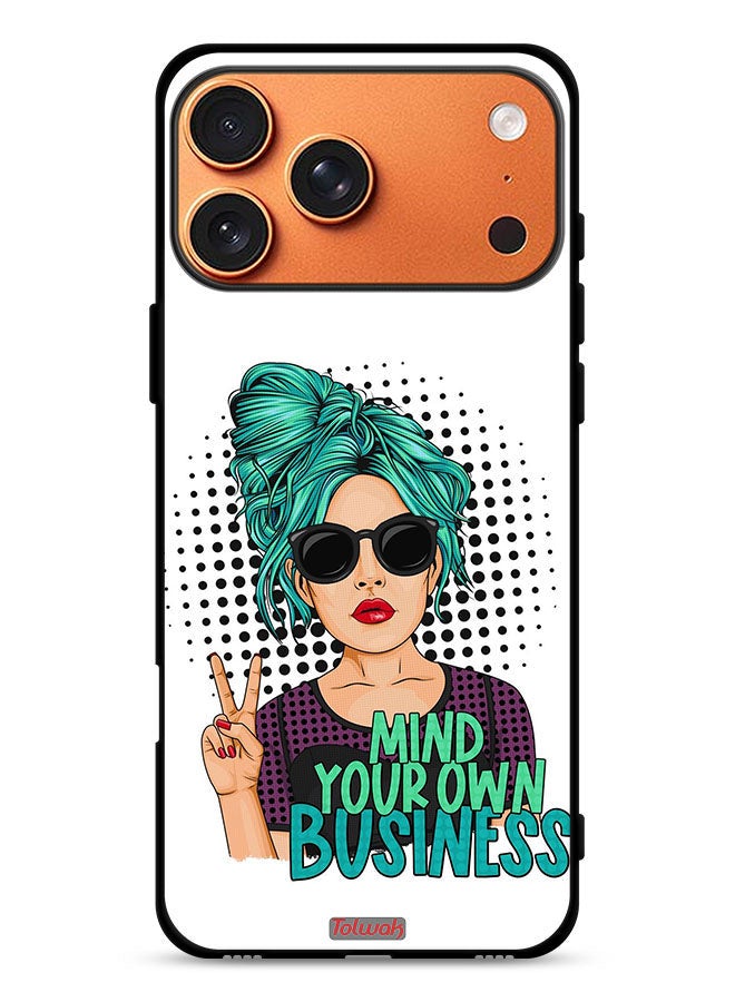 Tolwak Apple iPhone 17 Pro Max Protective Case Cover Mind Your Own Business - Image 1