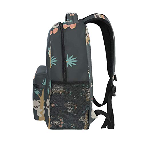 senya Koala And Flowers Backpack School Bag Travel Daypack Rucksack for Students One Size - Image 4