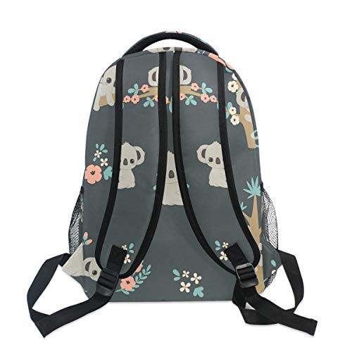 senya Koala And Flowers Backpack School Bag Travel Daypack Rucksack for Students One Size - Image 5
