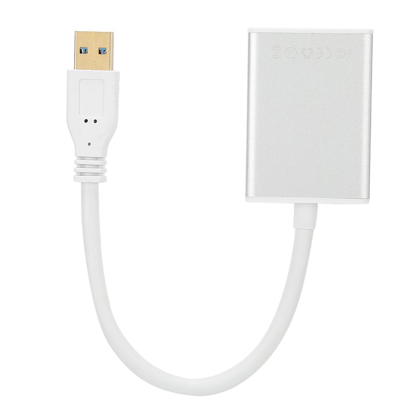 USB 3.0 To HDMI Converter: 1080P/60HZ, 5.9In Cable - Multi-Screen Support (Up To 6 Screens For PC), Audio Video Sync Output For Desktop, Laptop, HDTV, Projector Setup - Image 1
