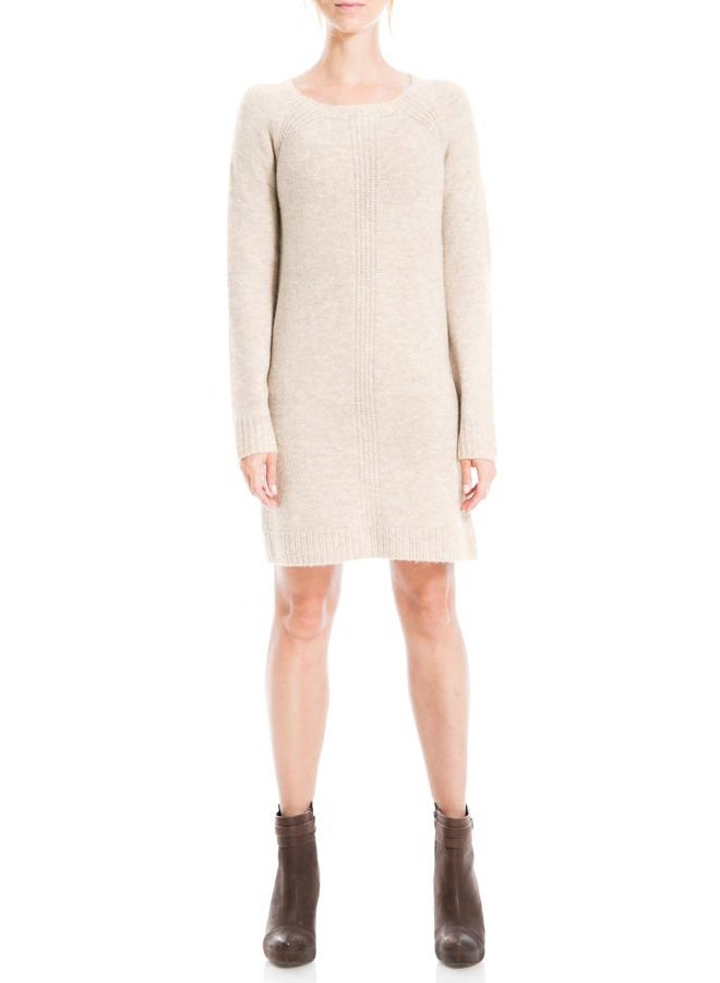 Max Studio Women's Sweater Dress, Heather Oatmeal, XS - Image 2