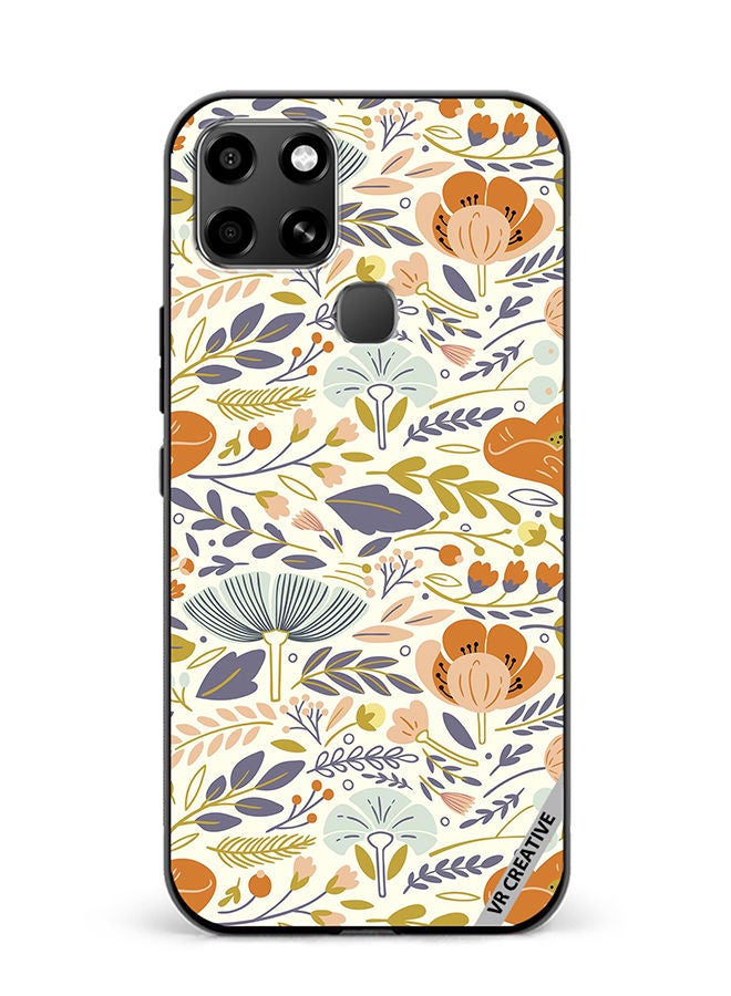 VR CREATIVE Protective Case Cover For Infinix Smart 6 Orangiea Design Multicolour - Image 1
