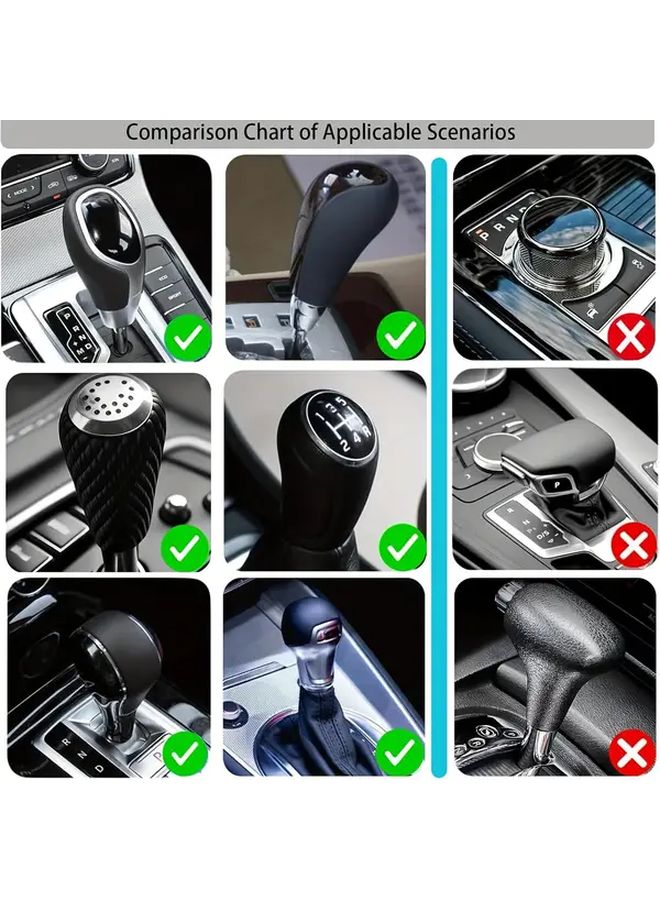 Black Gear Shift Lever Cover Soft Fabric Protector Hooded Design for Manual Automatic Transmission Fits Cars Trucks SUVs Interior Upgrade - Image 4