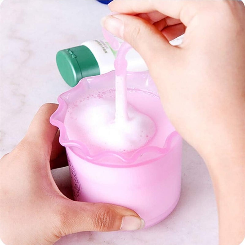 woobles Facial Deep Cleaning Bubbler Bubble Maker Face Washing Manual Bubbler Former/Bubble Maker/Facial Cleansing Care Cleanser Bubbler Tool, Facial Cleanser & Shower Gel, Remove Dirt (Pink) - Image 4