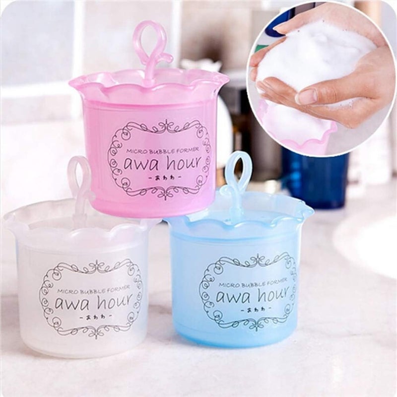 woobles Facial Deep Cleaning Bubbler Bubble Maker Face Washing Manual Bubbler Former/Bubble Maker/Facial Cleansing Care Cleanser Bubbler Tool, Facial Cleanser & Shower Gel, Remove Dirt (Pink) - Image 1