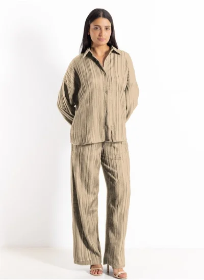 شايبس TEXTURED SHIRT SET